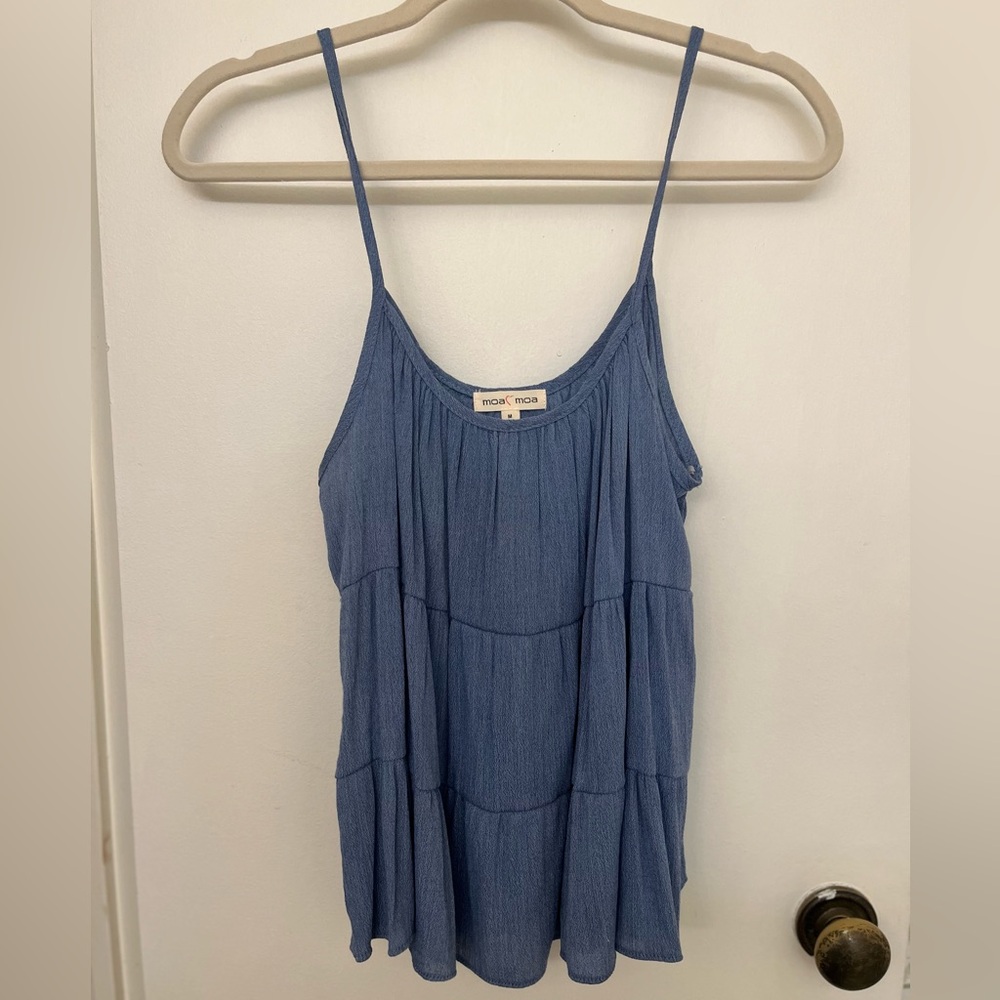 Moa Moa Denim Blue Layered Camisole